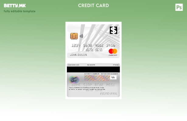 Модерен стил USA First Bank of Wiki шаблон за мастер картички